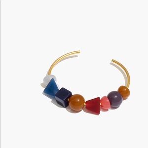 Madewell geometric stack cuff bracelet